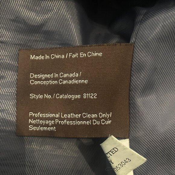 Danier Men's Black Leather Jacket with Quilt Zip out Lining Size 40/XL - Picture 13 of 15